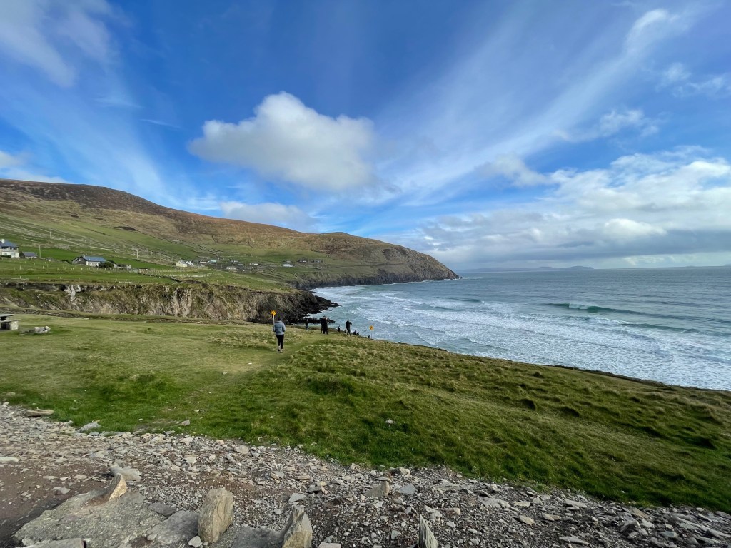 Unfolding coastline of Dingle Peninsula...